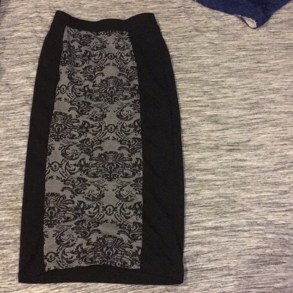 Black and gray skirt